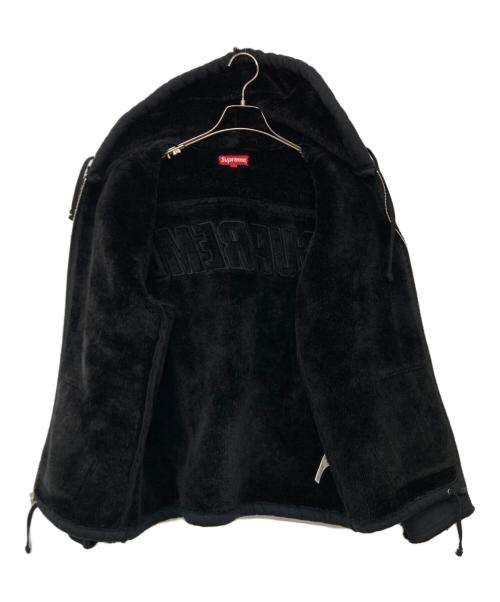 SUPREME（シュプリーム）SUPREME (シュプリーム) faux shearling hooded jacket ブラック サイズ:Mの古着・服飾アイテム