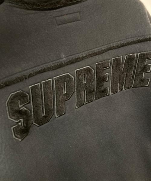 SUPREME（シュプリーム）SUPREME (シュプリーム) faux shearling hooded jacket ブラック サイズ:Mの古着・服飾アイテム