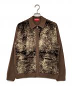 SUPREMEシュプリーム）の古着「Faux Fur Zip Up Cardigan」｜ブラウン