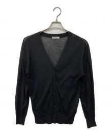 EVERYDAY I LIKE.（エヴリデイ アイ ライク）の古着「Cotton Sheer Vネック カーディガン」｜ブラック