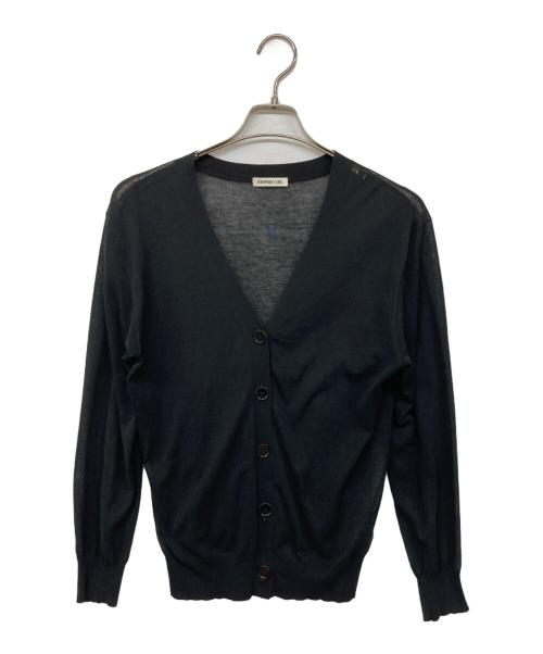 EVERYDAY I LIKE.（エヴリデイ アイ ライク）EVERYDAY I LIKE. (エヴリデイ アイ ライク) Cotton Sheer Vネック カーディガン ブラック サイズ:なしの古着・服飾アイテム