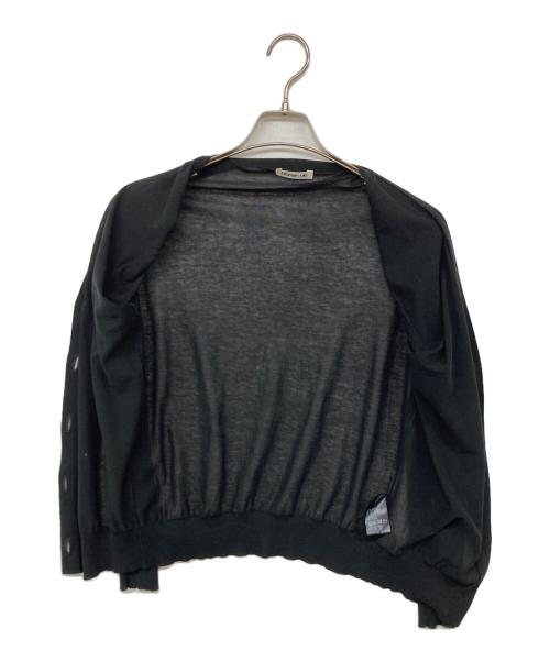 EVERYDAY I LIKE.（エヴリデイ アイ ライク）EVERYDAY I LIKE. (エヴリデイ アイ ライク) Cotton Sheer Vネック カーディガン ブラック サイズ:なしの古着・服飾アイテム