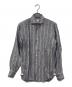 MARIA SANTANGELO（マリア サンタンジェロ）の古着「ストライプリネンシャツ」｜グレー