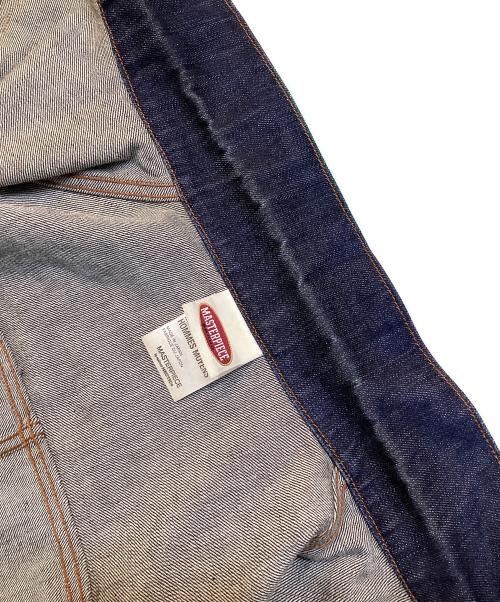 master-piece（マスターピース）master-piece (マスターピース) 袖レザー切替デニムジャケット インディゴ サイズ:Mの古着・服飾アイテム