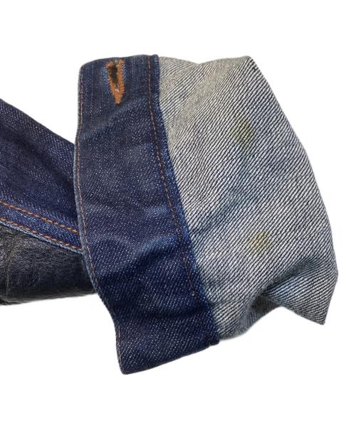 master-piece（マスターピース）master-piece (マスターピース) 袖レザー切替デニムジャケット インディゴ サイズ:Mの古着・服飾アイテム