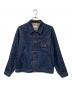 master-piece（マスターピース）の古着「袖レザー切替デニムジャケット」｜インディゴ