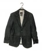 Cinquantaチンクワンタ）の古着「ゴートスウェードテーラードジャケット」｜ブラック