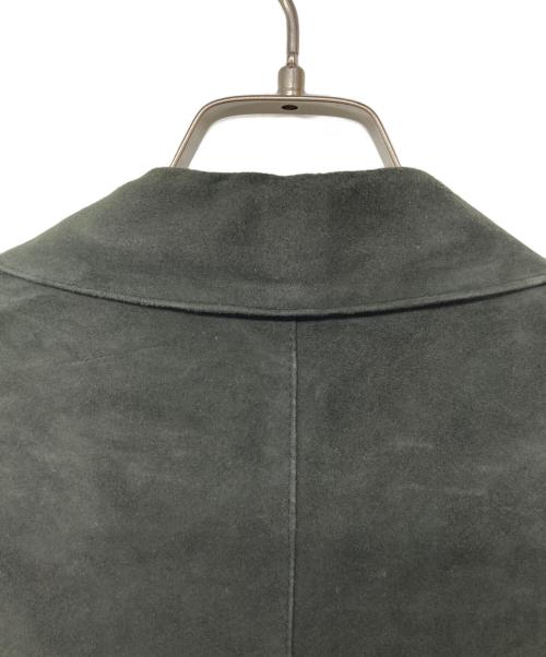 Cinquanta（チンクワンタ）Cinquanta (チンクワンタ) ゴートスウェードテーラードジャケット ブラック サイズ:44の古着・服飾アイテム