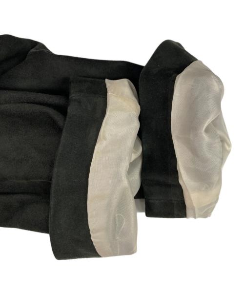 Cinquanta（チンクワンタ）Cinquanta (チンクワンタ) ゴートスウェードテーラードジャケット ブラック サイズ:44の古着・服飾アイテム