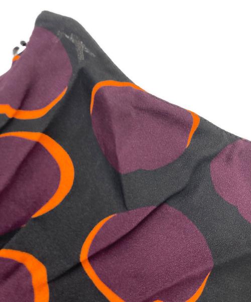 MARNI（マルニ）MARNI (マルニ) リーフプリント ミディスカート パープル サイズ:40の古着・服飾アイテム