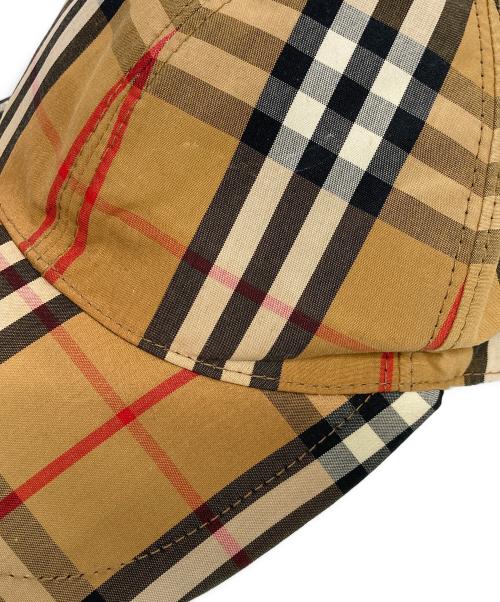 BURBERRY（バーバリー）BURBERRY (バーバリー) ノバチェックコットンキャップ ベージュ サイズ:Mの古着・服飾アイテム