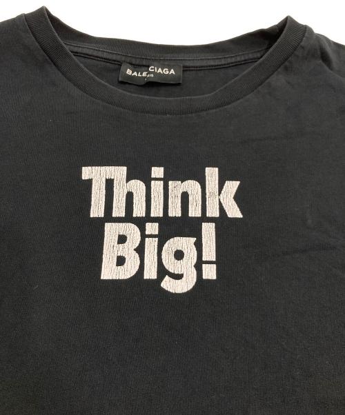 BALENCIAGA（バレンシアガ）BALENCIAGA (バレンシアガ) Think Big! Tee ブラック サイズ:10 キッズ規格の古着・服飾アイテム