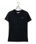 OFFWHITE（オフホワイト）の古着「Slim-Fit logo-appliqued Cotton-Jersey T-Shirt Tシャツ」｜ブラック