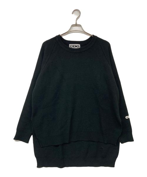 CDG（シーディージー）CDG (シーディージー) Lochaven Of Scotland (ロックエーベン オブ スコットランド) サイドスリットプルオーバーニット ブラック サイズ:XXLの古着・服飾アイテム