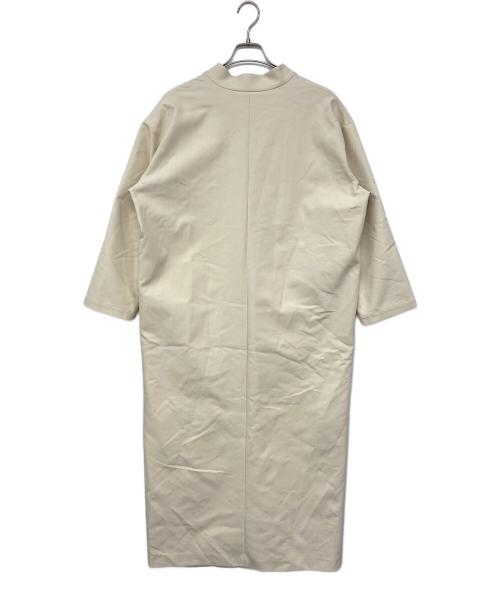 Whim Gazette（ウィムガゼット）Whim Gazette (ウィムガゼット) スキッパーダブルクロスワンピース アイボリー サイズ:Fの古着・服飾アイテム