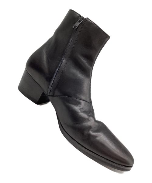 LAD MUSICIAN（ラッドミュージシャン）LAD MUSICIAN (ラッドミュージシャン) サイドジップ ヒールブーツ ブラック サイズ:44の古着・服飾アイテム