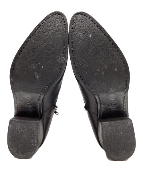 LAD MUSICIAN（ラッドミュージシャン）LAD MUSICIAN (ラッドミュージシャン) サイドジップ ヒールブーツ ブラック サイズ:44の古着・服飾アイテム