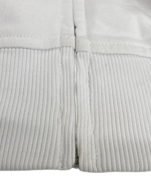 COMME des GARCONS SHIRT（コムデギャルソンシャツ）COMME des GARCONS SHIRT (コムデギャルソンシャツ) Zip Hooded Sweatshirt / ジップパーカー ホワイト サイズ:Lの古着・服飾アイテム