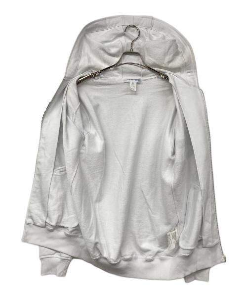 COMME des GARCONS SHIRT（コムデギャルソンシャツ）COMME des GARCONS SHIRT (コムデギャルソンシャツ) Zip Hooded Sweatshirt / ジップパーカー ホワイト サイズ:Lの古着・服飾アイテム