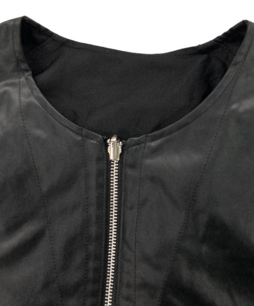 meanswhile（ミーンズワイル）meanswhile (ミーンズワイル) Dress Satin Reversible 4Way JKT ブラック サイズ:3の古着・服飾アイテム