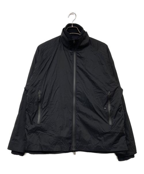 meanswhile（ミーンズワイル）meanswhile (ミーンズワイル) PolartecR Fleece Overwrap JKT ブラック サイズ:2の古着・服飾アイテム
