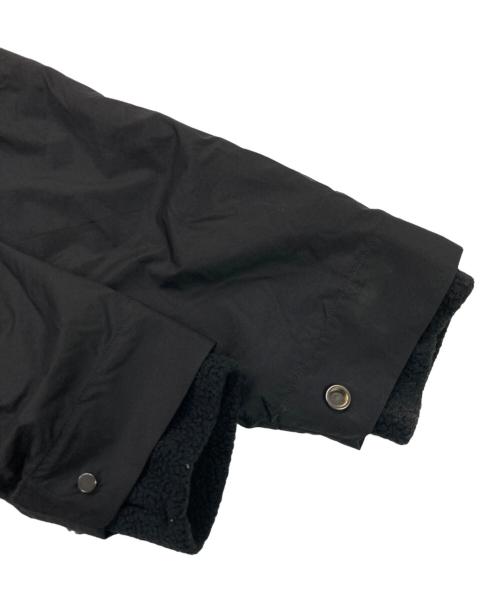 meanswhile（ミーンズワイル）meanswhile (ミーンズワイル) PolartecR Fleece Overwrap JKT ブラック サイズ:2の古着・服飾アイテム