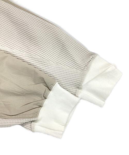 meanswhile（ミーンズワイル）meanswhile (ミーンズワイル) SOLOTEX Waffle L/S Tee ソロテックス ワッフル ロングスリーブ Tシャツ ホワイト サイズ:3の古着・服飾アイテム