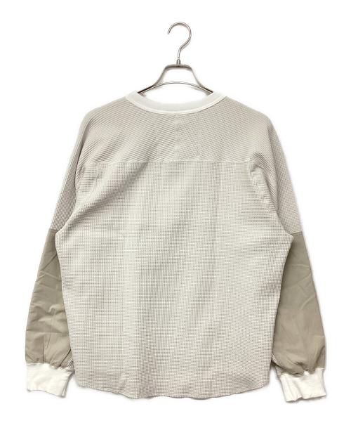 meanswhile（ミーンズワイル）meanswhile (ミーンズワイル) SOLOTEX Waffle L/S Tee ソロテックス ワッフル ロングスリーブ Tシャツ ホワイト サイズ:1の古着・服飾アイテム