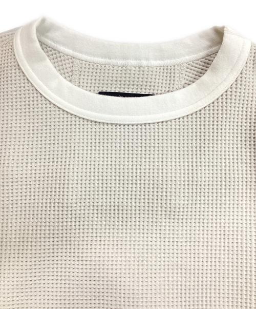 meanswhile（ミーンズワイル）meanswhile (ミーンズワイル) SOLOTEX Waffle L/S Tee ソロテックス ワッフル ロングスリーブ Tシャツ ホワイト サイズ:1の古着・服飾アイテム