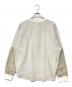 meanswhile (ミーンズワイル) SOLOTEX Waffle L/S Tee ソロテックス ワッフル ロングスリーブ Tシャツ ホワイト サイズ:3：6000円