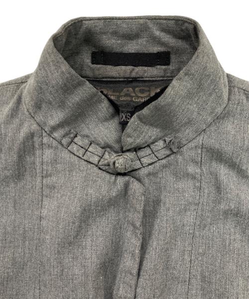 BLACK COMME des GARCONS（ブラックコムデギャルソン）BLACK COMME des GARCONS (ブラックコムデギャルソン) チャイナシャツ グレー サイズ:XSの古着・服飾アイテム