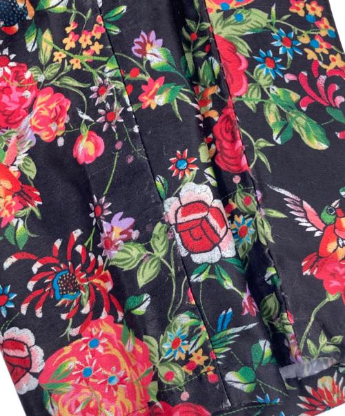 COMME des GARCONS COMME des GARCONS（コムデギャルソン コムデギャルソン）COMME des GARCONS COMME des GARCONS (コムデギャルソン コムデギャルソン) 花柄チャイナシャツ ブラック サイズ:Lの古着・服飾アイテム