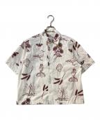 jonnlynxジョンリンクス）の古着「刺繍半袖シャツ」｜ホワイト