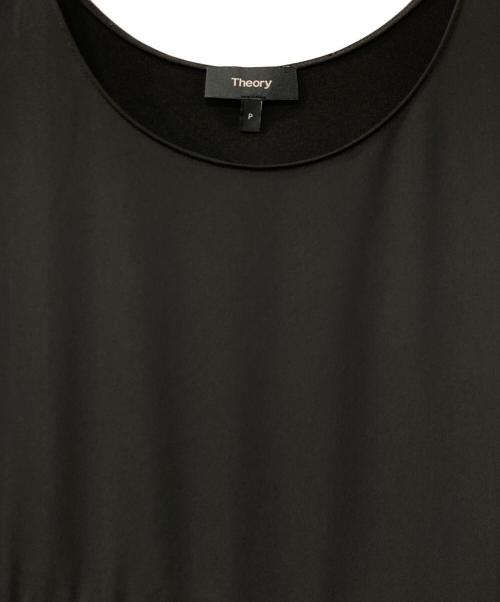theory（セオリー）theory (セオリー) ウォッシャブル プリーツ ロングワンピース ブラック サイズ:Pの古着・服飾アイテム