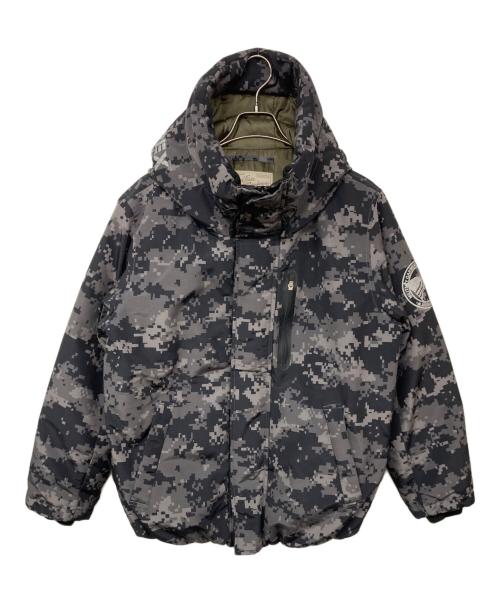 AVIREX（アヴィレックス）AVIREX (アヴィレックス) MILITARY FUNCTION DOWN HOODY グレー サイズ:Lの古着・服飾アイテム