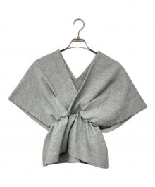 Ameri（アメリ）の古着「PONCHO SILHOUETTE JERSEY TOP」｜グレー