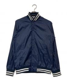 CDG（シーディージー）の古着「ロゴプリントヴァーシティジャケット」｜ネイビー