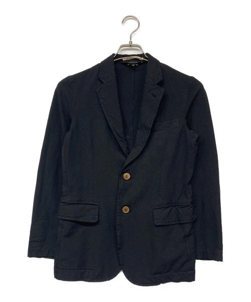 COMME des GARCONS HOMME PLUS（コムデギャルソンオムプリュス）COMME des GARCONS HOMME PLUS (コムデギャルソンオムプリュス) 縮絨テーラードジャケット ブラック サイズ:XSの古着・服飾アイテム