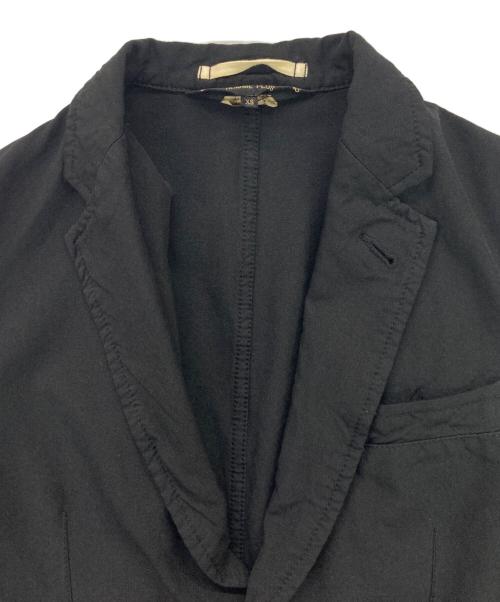 COMME des GARCONS HOMME PLUS（コムデギャルソンオムプリュス）COMME des GARCONS HOMME PLUS (コムデギャルソンオムプリュス) 縮絨テーラードジャケット ブラック サイズ:XSの古着・服飾アイテム