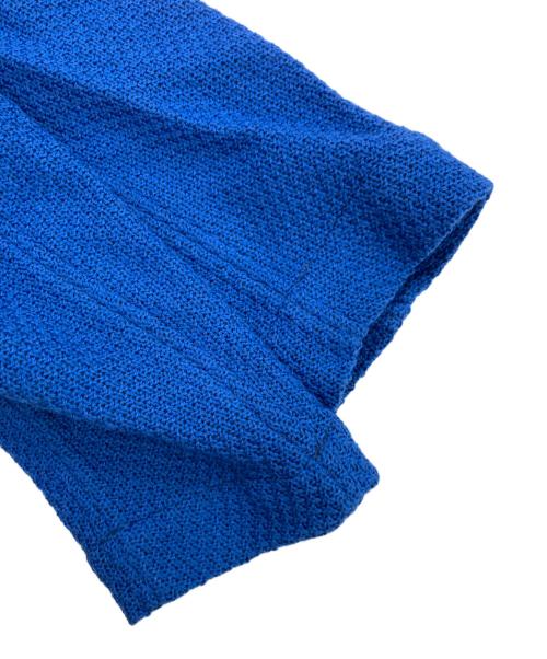 Bagutta（バグッタ）Bagutta (バグッタ) ボンディングウールニットジャージソリッドジャケット ブルー サイズ:48の古着・服飾アイテム