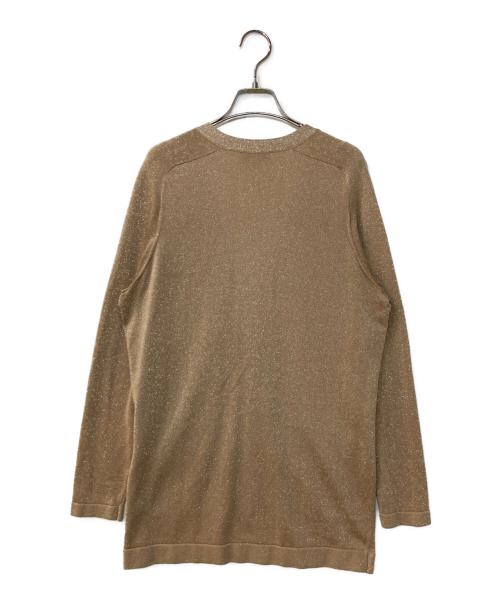 MACKINTOSH LONDON（マッキントッシュ ロンドン）MACKINTOSH LONDON (マッキントッシュ ロンドン) ラメカーディガン ブラウン サイズ:38の古着・服飾アイテム