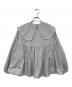 YORI (ヨリ) スカラップロングスリーブブラウス グレー サイズ:F：8000円