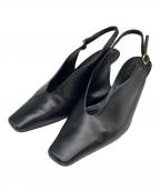 Mame Kurogouchiマメクロゴウチ）の古着「バックストラップミュール」｜ブラック