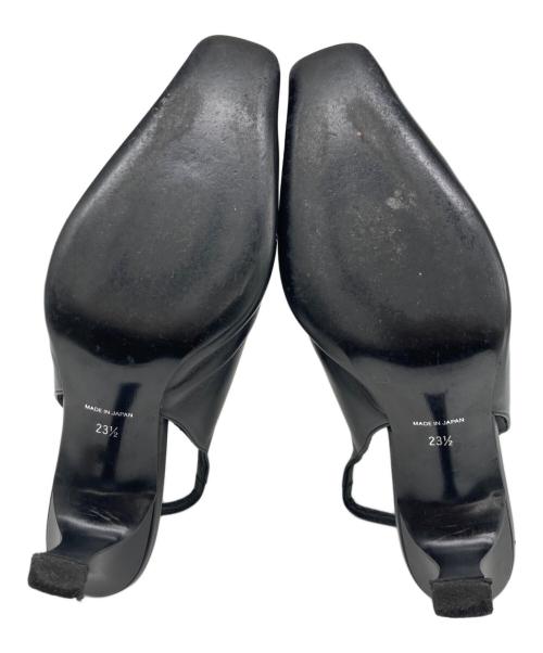 Mame Kurogouchi（マメクロゴウチ）mame kurogouchi (マメクロゴウチ) バックストラップミュール ブラック サイズ:23 1/2の古着・服飾アイテム