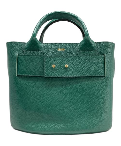 chiiii（チー）chiiii (チー) ベルトトートバッグ グリーンの古着・服飾アイテム