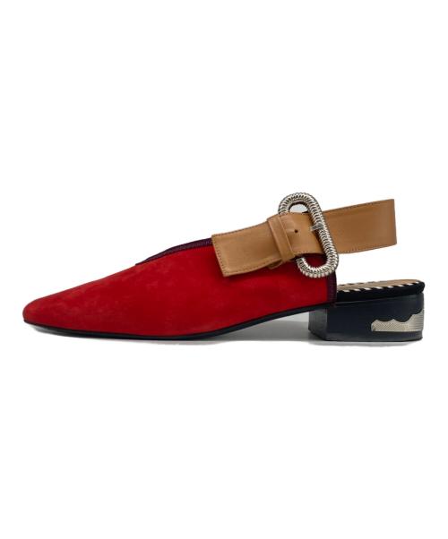 TOGA PULLA（トーガ プルラ）TOGA PULLA (トーガ プルラ) スウェードサンダル レッド サイズ:38の古着・服飾アイテム