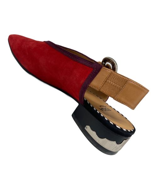 TOGA PULLA（トーガ プルラ）TOGA PULLA (トーガ プルラ) スウェードサンダル レッド サイズ:38の古着・服飾アイテム