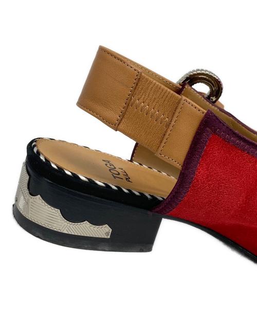 TOGA PULLA（トーガ プルラ）TOGA PULLA (トーガ プルラ) スウェードサンダル レッド サイズ:38の古着・服飾アイテム