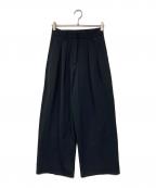 TODAYFULトゥデイフル）の古着「Doubletuck Twill Trousers」｜ブラック