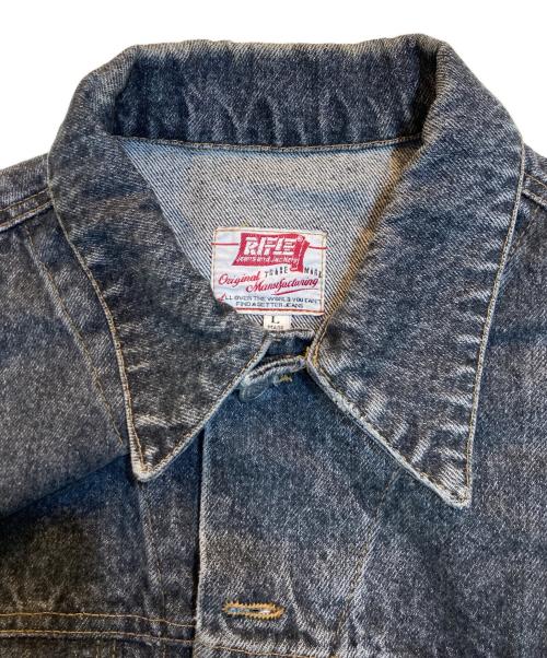 RIFLE（ライフル）RIFLE (ライフル) デニムジャケット ブラック サイズ:Lの古着・服飾アイテム
